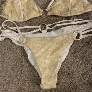 Beach Bunny Gunpowder and Lace Skimpy Bottom & Top